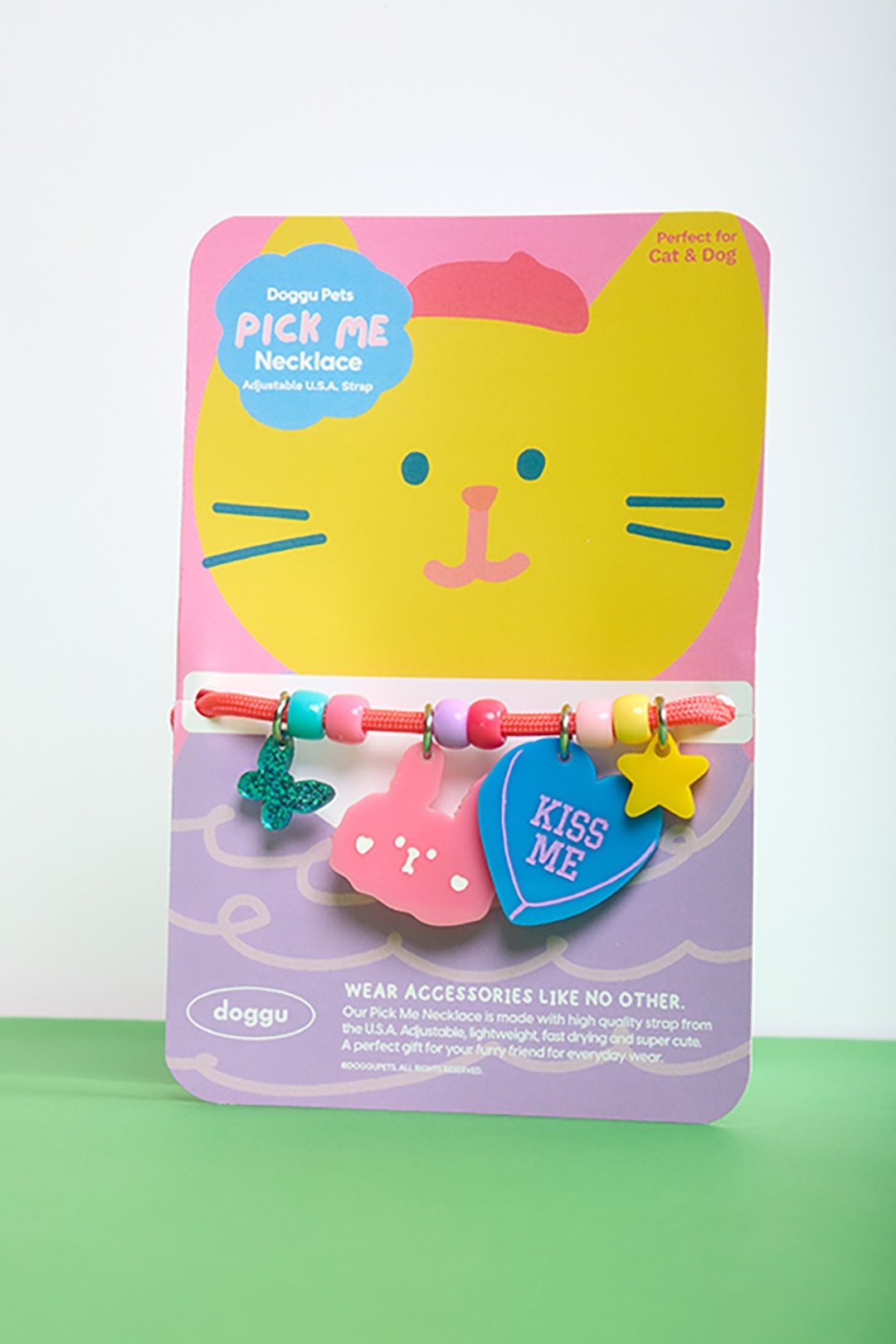 DOGGU PETS 宠物项链套装 Pick me Kiss me - 项圈/牵绳 - 其他材质 多色