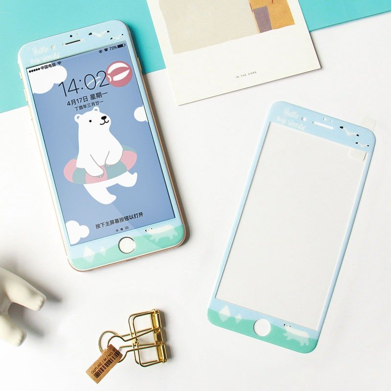 upick原品生活6plus3D钢化玻璃膜苹果6钢化膜6s手机7全屏覆盖膜5.5 - 其他 - 玻璃 