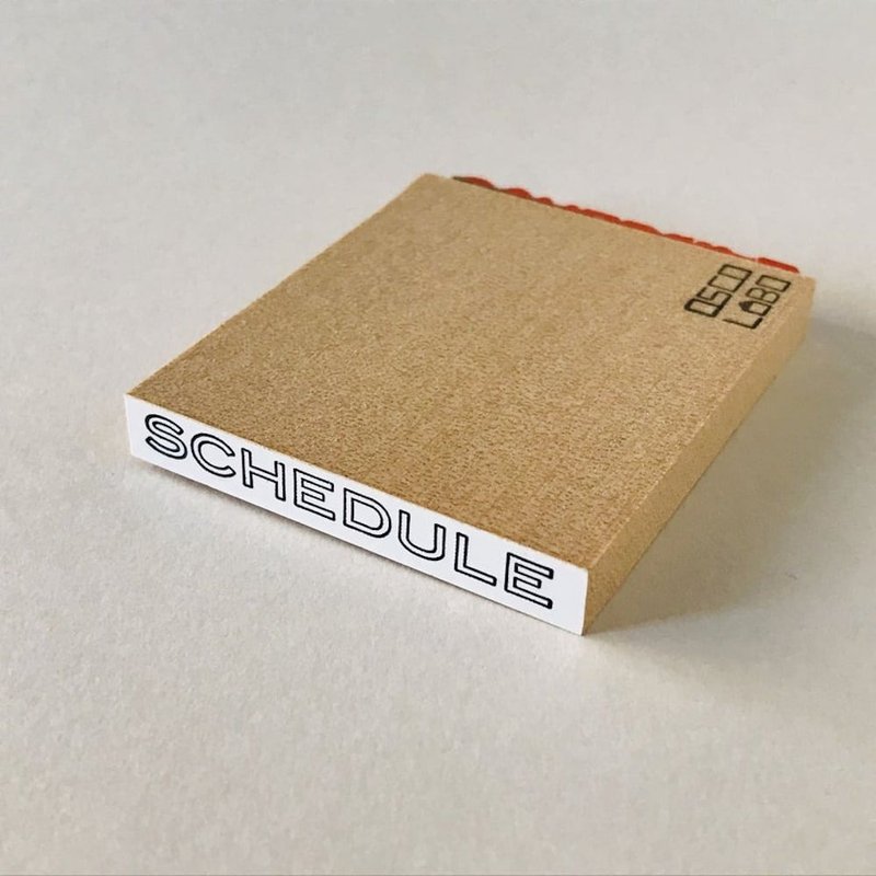 办公印章长款 SCHEDULE 【行事历】 - 印章/印台 - 橡胶 