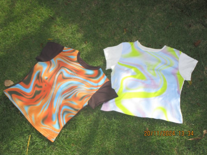 Marble Pop - 女装 T 恤 - 棉．麻 多色