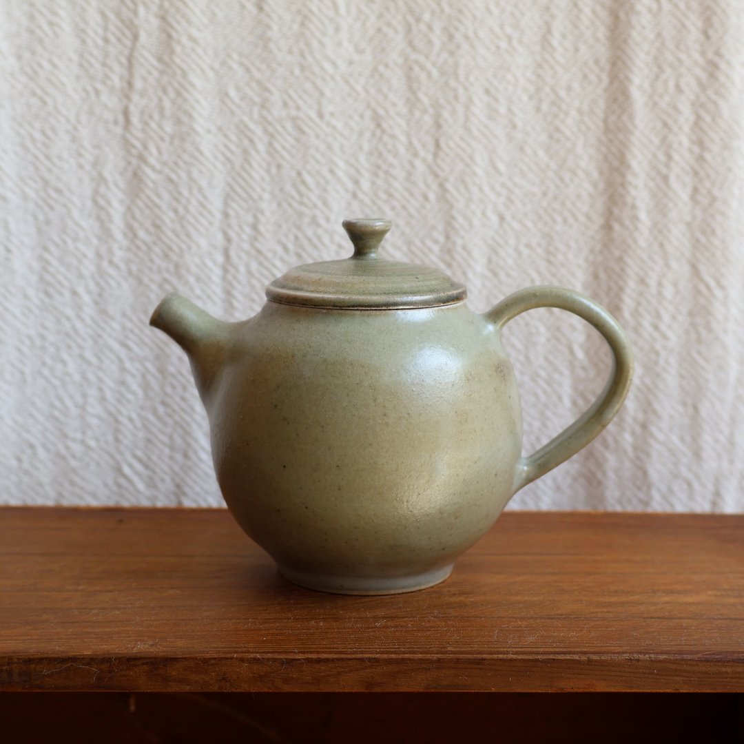 碧玉 柴烧陶手工茶壶 - 茶具/茶杯 - 陶 绿色