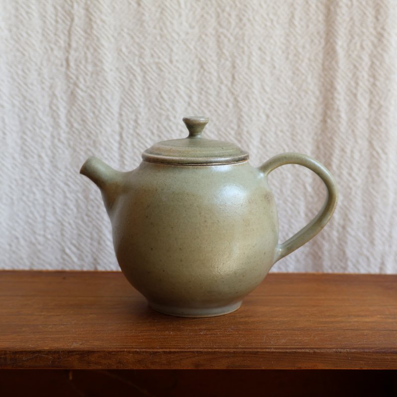 碧玉 柴烧陶手工茶壶 - 茶具/茶杯 - 陶 绿色