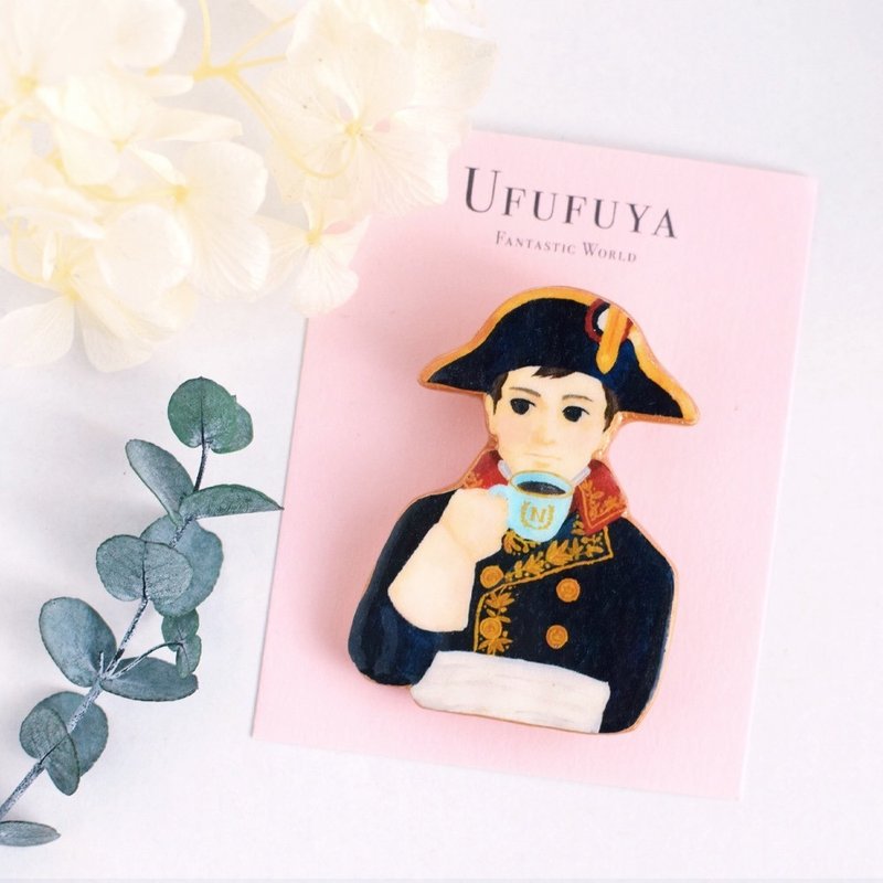 Napoleon brooch France Fantastic Brooch - 胸针 - 粘土 蓝色