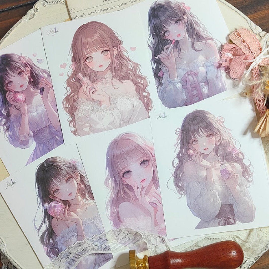贴纸 组合 时尚 女孩 组合 拼贴素材 拼贴 人物 纸品 大尺寸 拼贴贴纸 - 贴纸 - 纸 