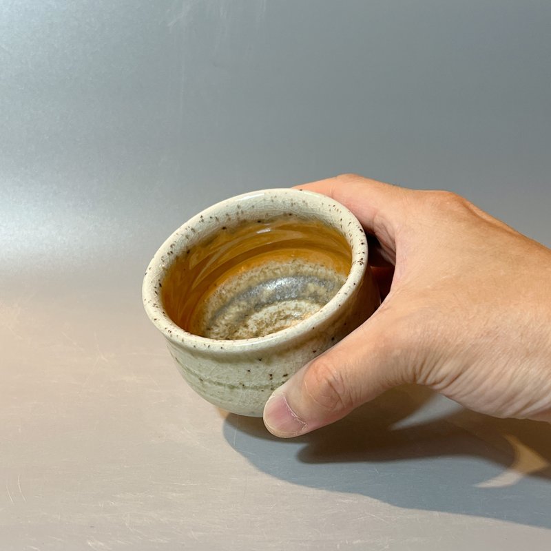 柴烧纯瓷土主人杯 / 小平凡手作 - 茶具/茶杯 - 陶 