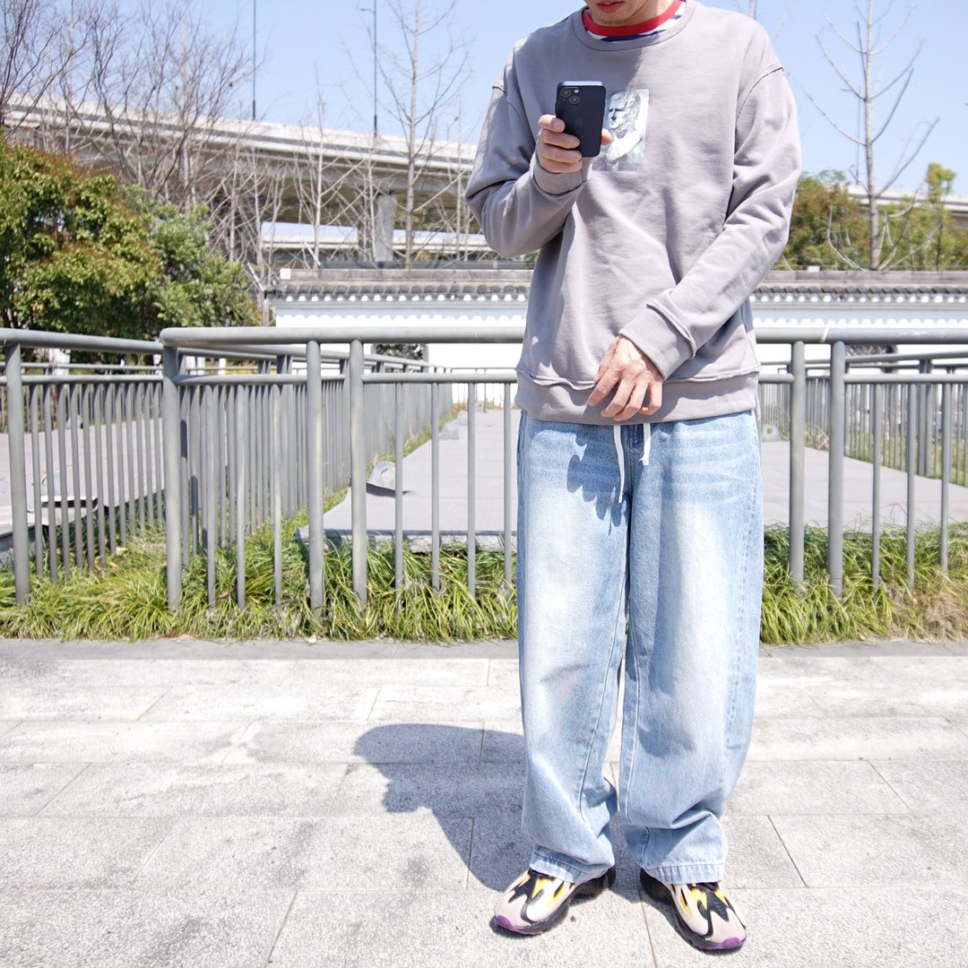 Agrippa Box Sweatshirt 素描头像印花卫衣 本季新品 上衣 黑色 - 中性连帽卫衣/T 恤 - 棉 黑色