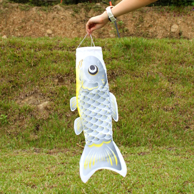 台湾鲤鱼旗60CM (灰) - 摆饰 - 聚酯纤维 灰色