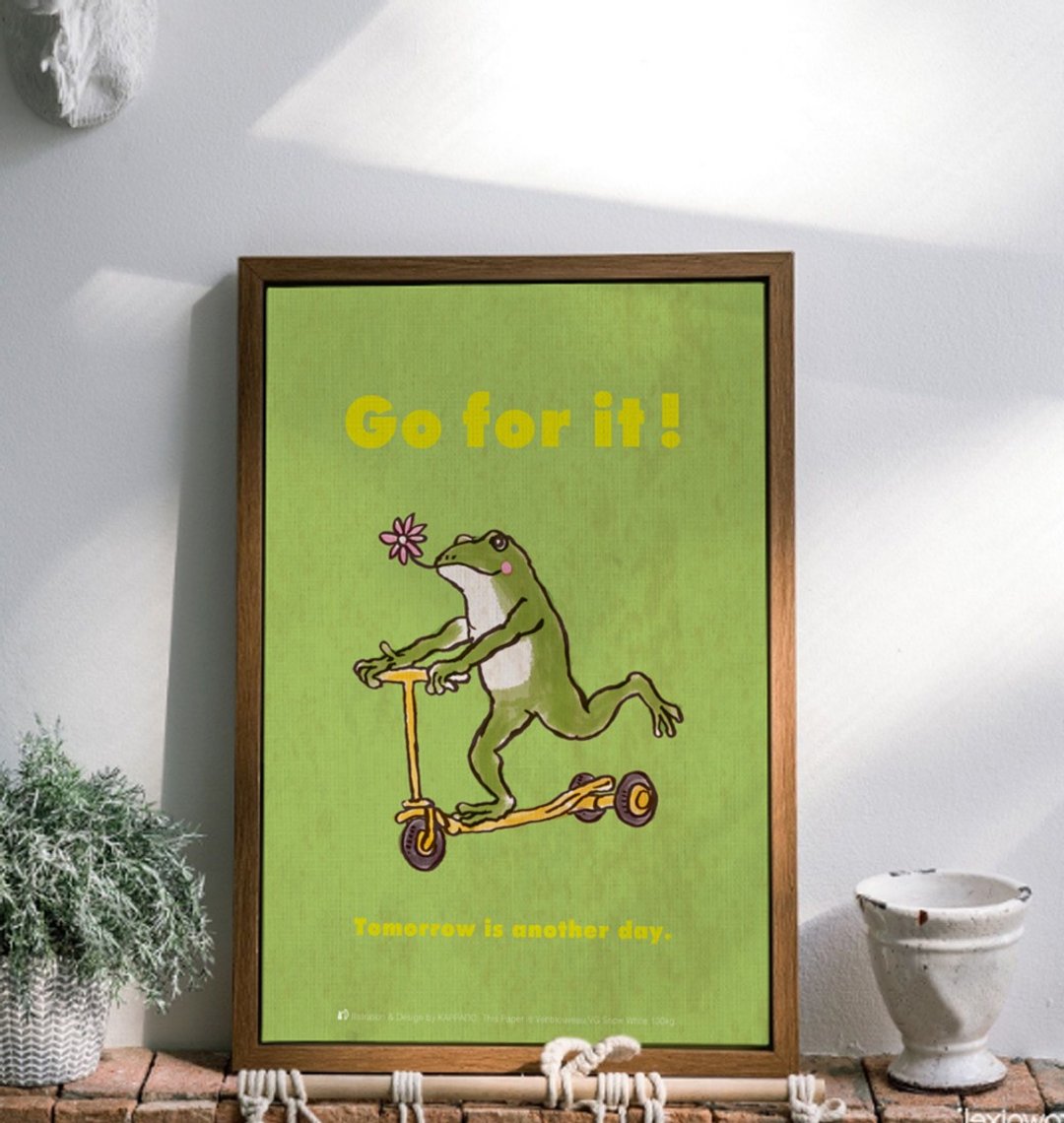 Poster Frog Coaster GO - 海报/装饰画/版画 - 纸 绿色