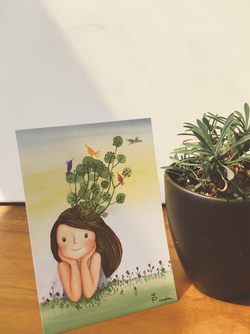 故事明信片-卡塔尔公主系列-咕咕鸟的随想曲 - 卡片/明信片 - 纸 多色