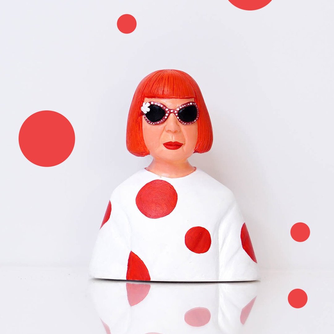 yayoi kusama - 玩偶/公仔 - 树脂 白色