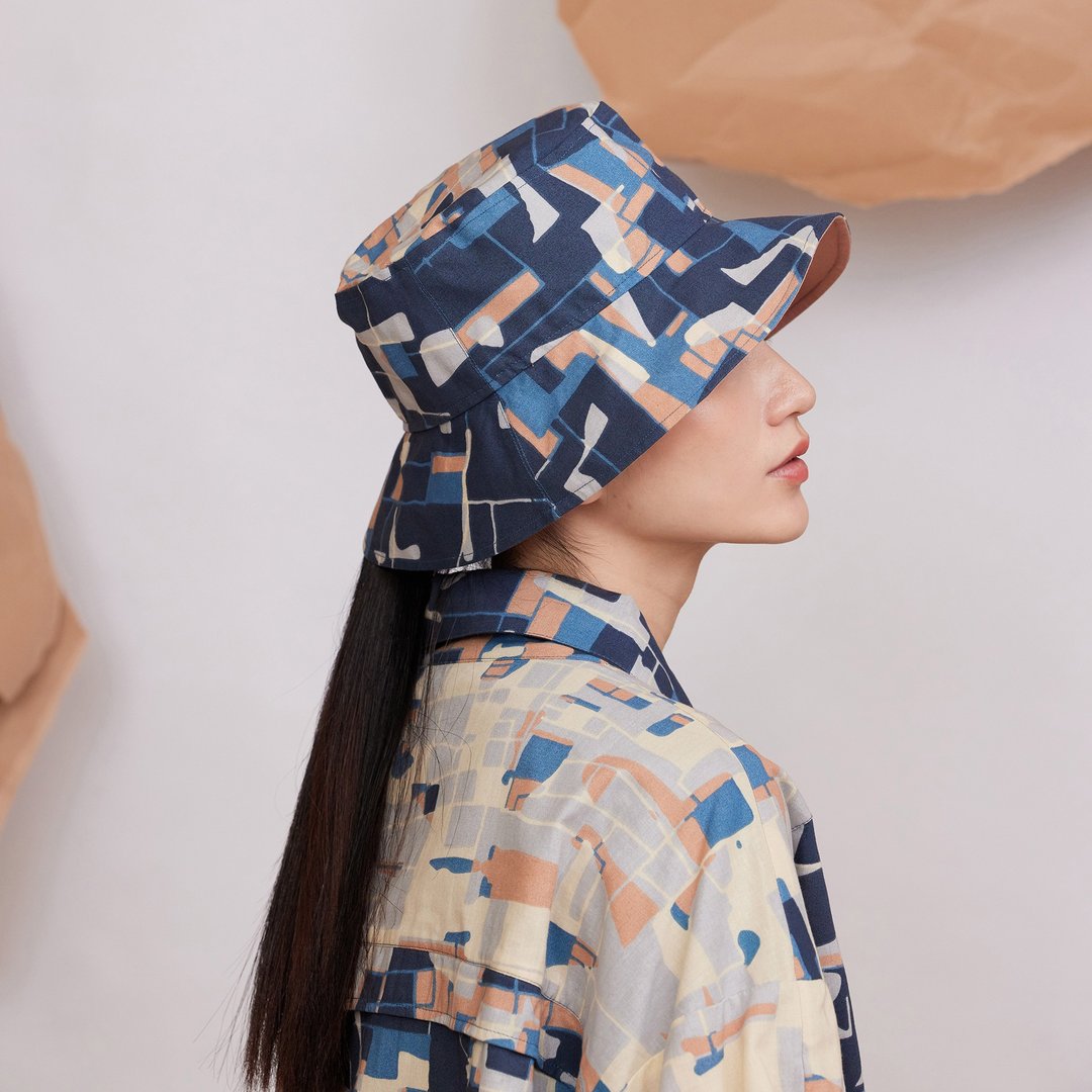 芜地船型双面渔夫帽__时空复影 - 帽子 - 棉．麻 多色
