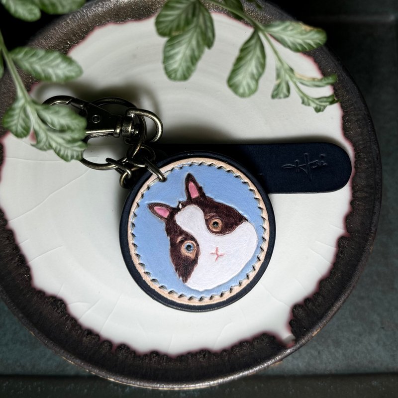 定制化/双面图案/悠游卡钥匙圈 - 钥匙链/钥匙包 - 真皮 多色