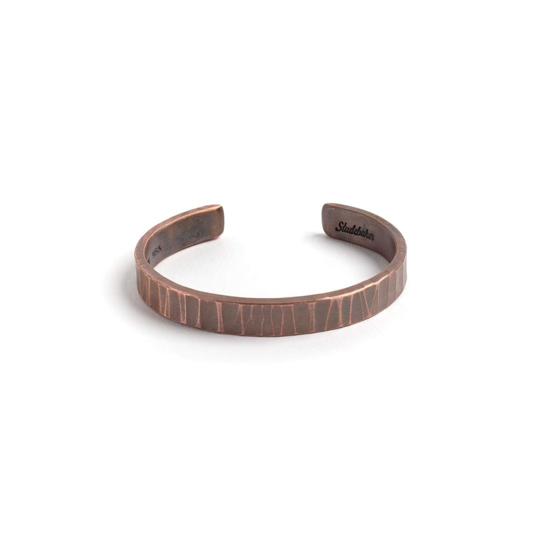 Studebaker Metals - Bessemer Cuff 手工锻造古拙红铜手环 - 手链/手环 - 铜/黄铜 红色