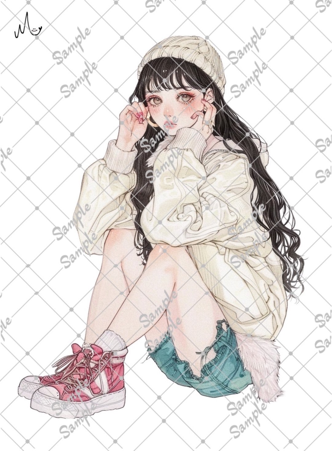 原创人物贴纸 11月新品 - 贴纸 - 纸 