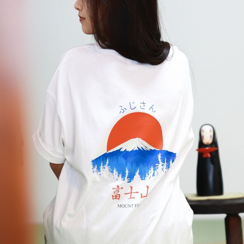 【CREEPS】Mount Fuji V4 宽松重磅印花T恤 210g - 男装上衣/T 恤 - 棉．麻 多色