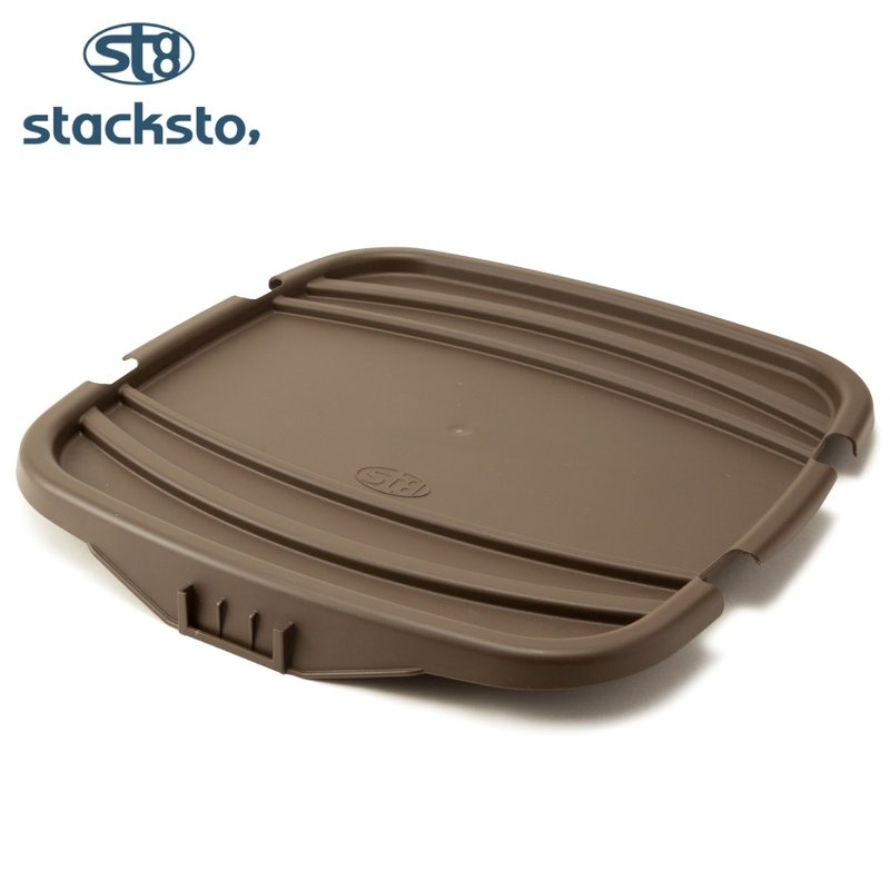 stacksto 花漾篮上盖-咖啡色 - 收纳用品 - 防水材质 咖啡色