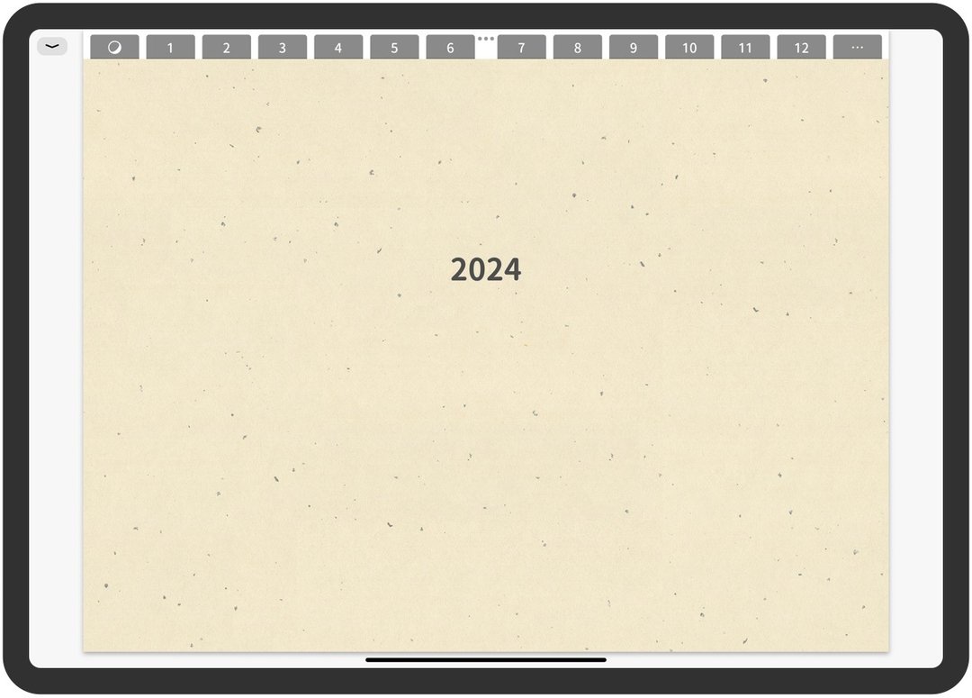 2024电子手帐 | 月计划 | 一日一页 | 跳转标签 | 简单素面 - 电子手帐及素材 - 其他材质 
