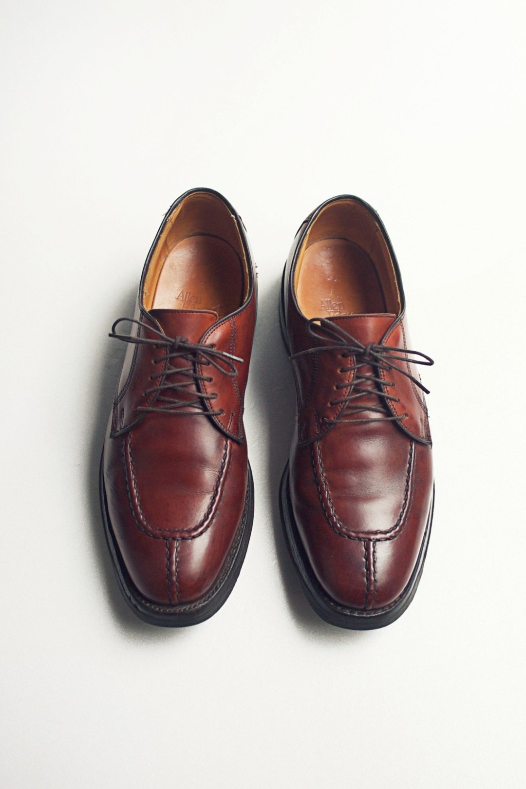 90s 美制U型德比皮鞋｜Allen Edmonds Dellwood US 8D EUR 4041 - 男款靴子 - 真皮 红色