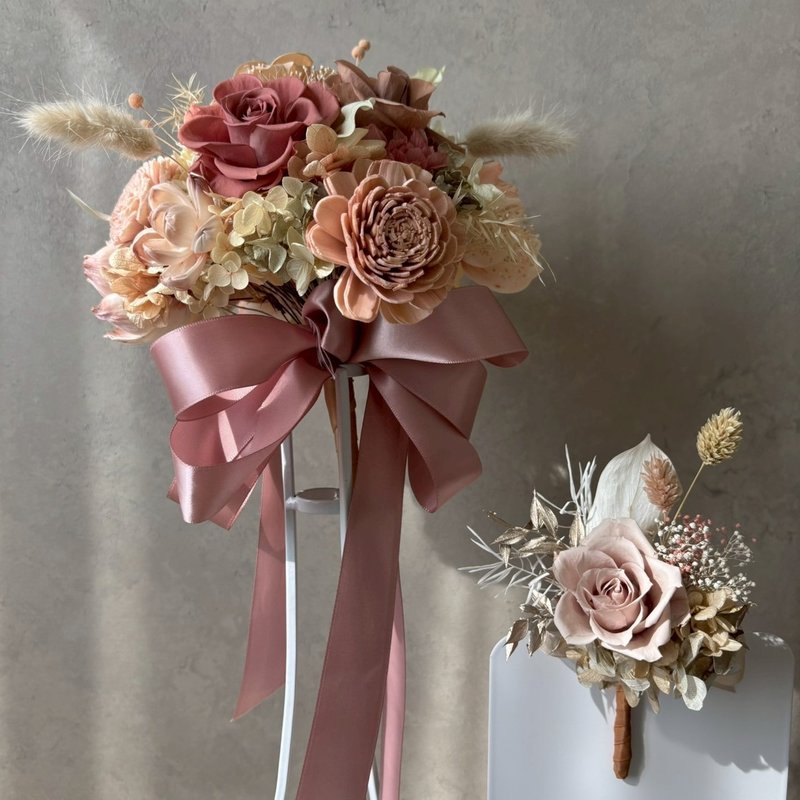 【平日班】永生花艺课程 胸花+新娘捧花 - 植栽 - 植物．花 