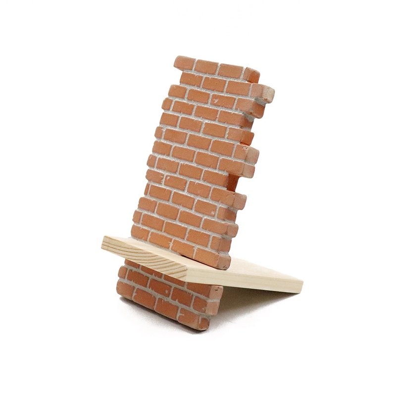 复古红砖墙手机座 - 手机座/防尘塞 - 陶 