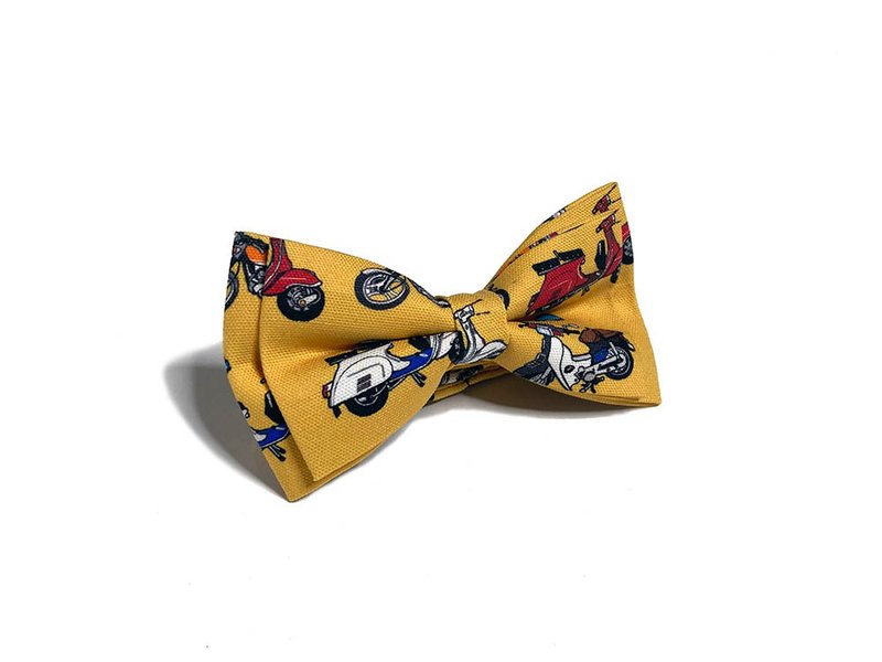 经典机车 领结 Bow Ties - 领结/领巾 - 棉．麻 橘色