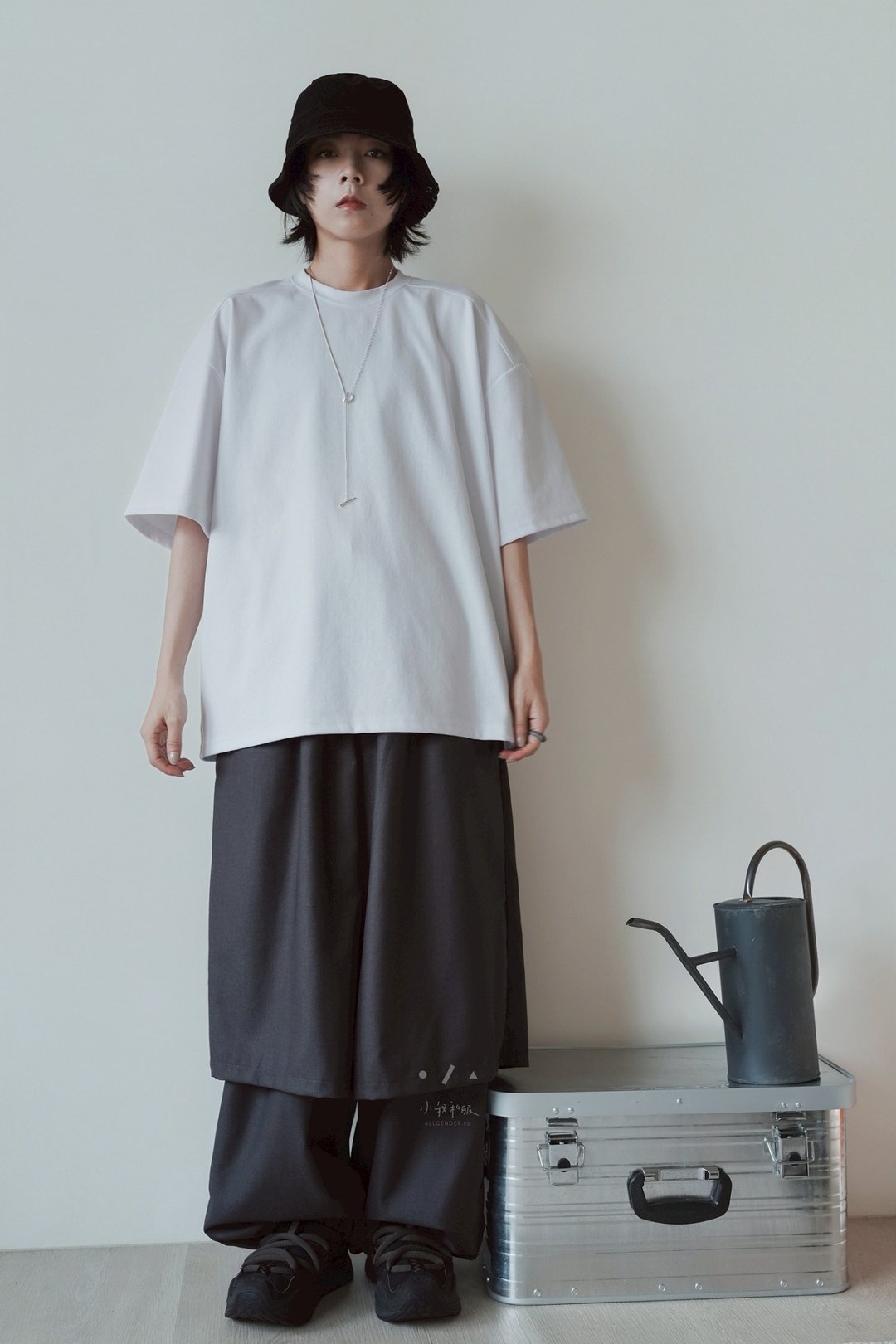 基础建设前肩线 TEE - 女装 T 恤 - 棉 白色