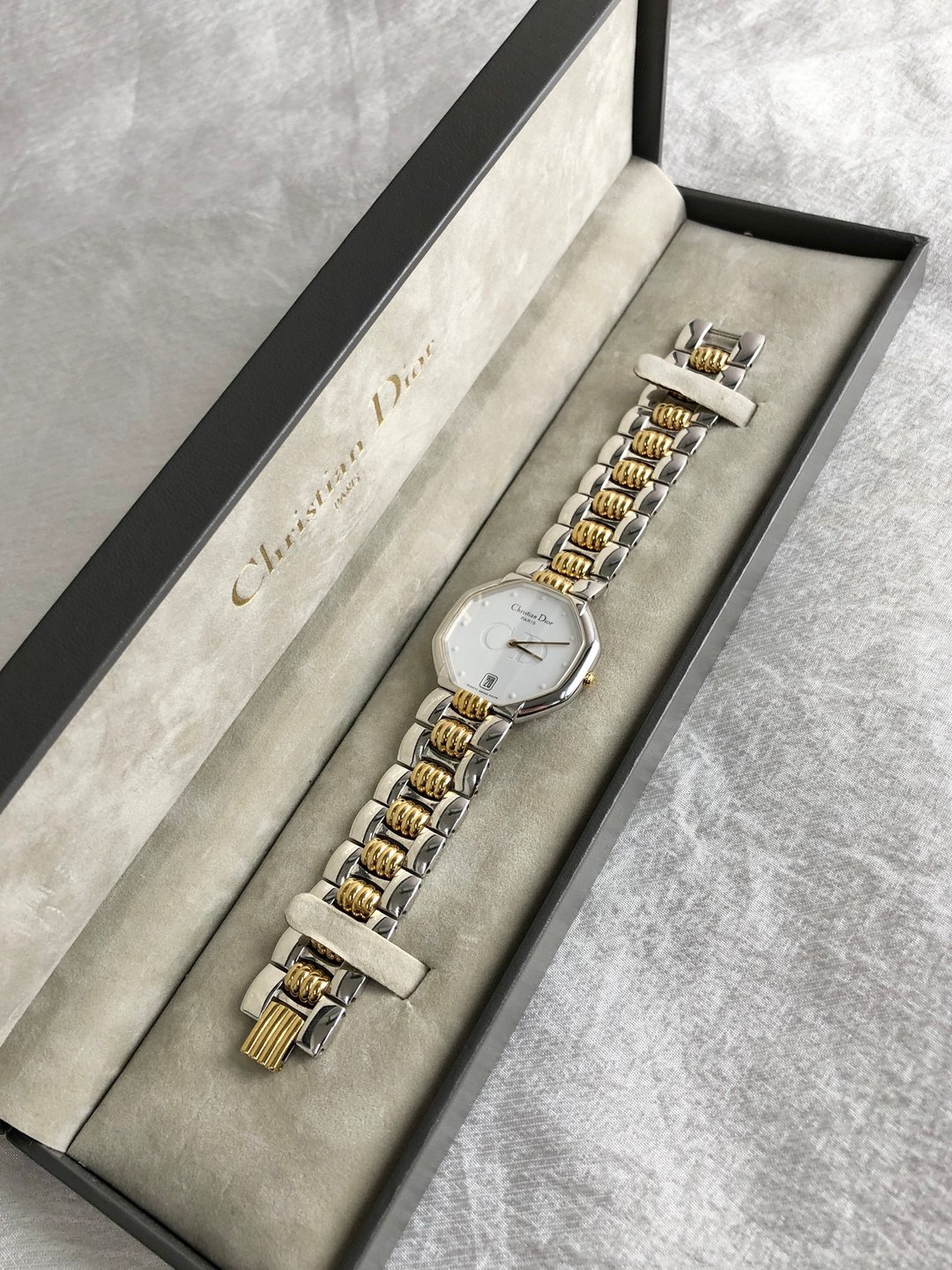 【 日本直送 名牌中古包 】Christian Dior 克里斯汀·迪奥 手表 银色 八角形 不锈钢 45.204 s4fkyf - 女表 - 不锈钢 银色
