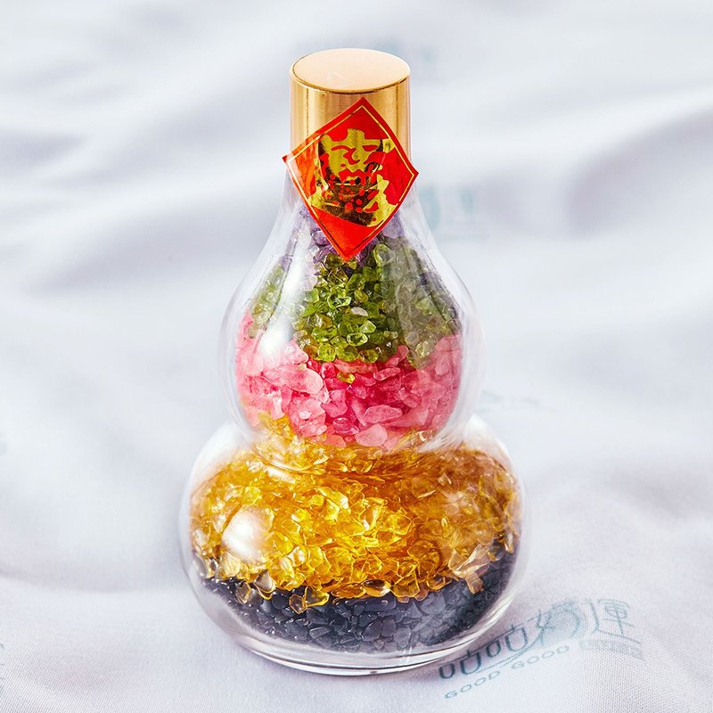 招财进宝五行葫芦摆饰(含开光)招财、防小人、招贵人 、办公族 - 摆饰 - 水晶 多色