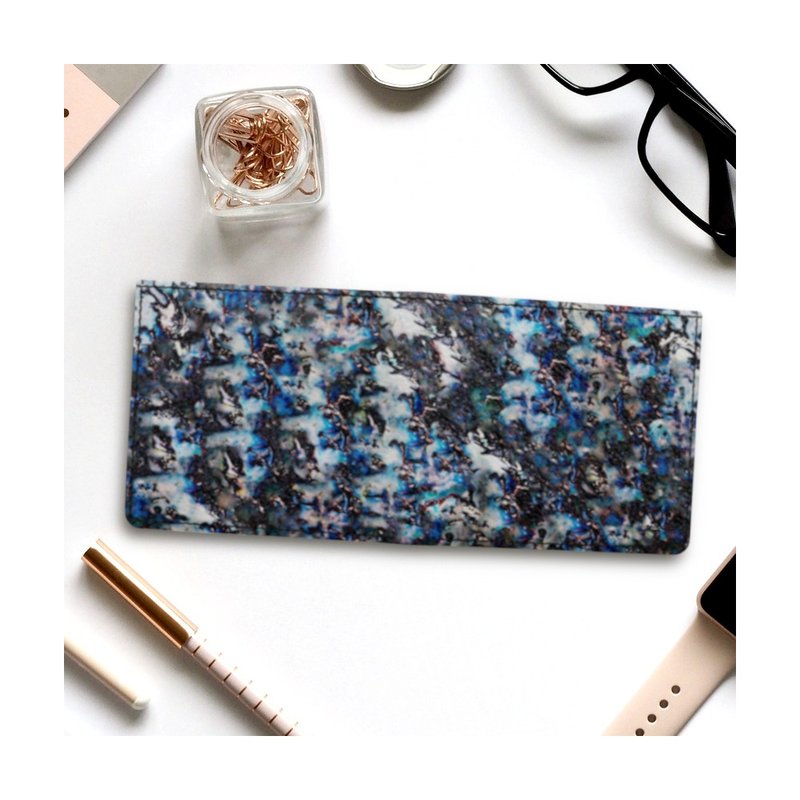 沉稳帅气的神秘海洋图纹 真皮对折式皮夹 - 皮夹/钱包 - 真皮 多色