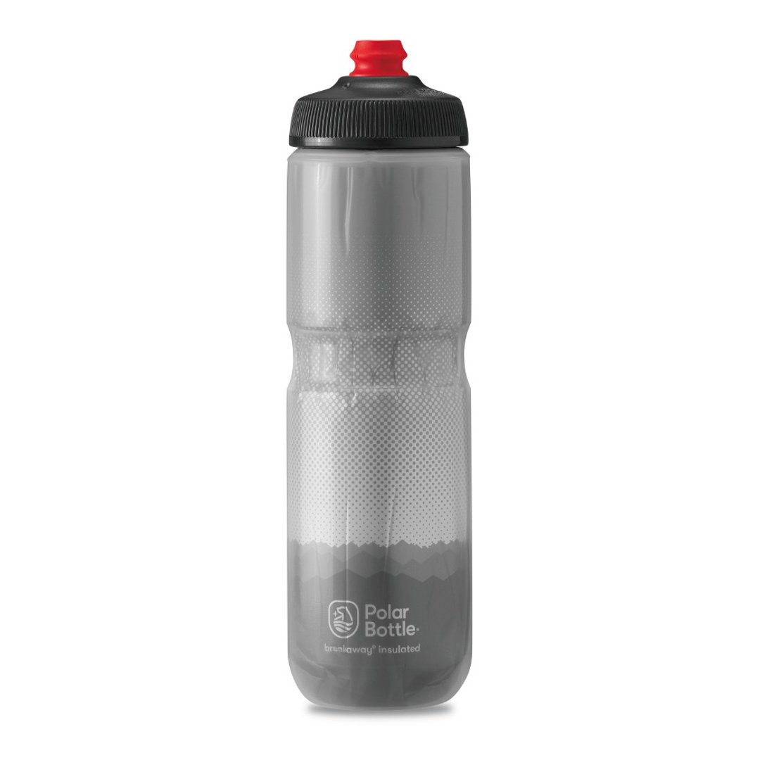 Polar Bottle 24oz 双层保冷喷射水壶 Ridge 灰-银 - 运动配件 - 塑料 灰色