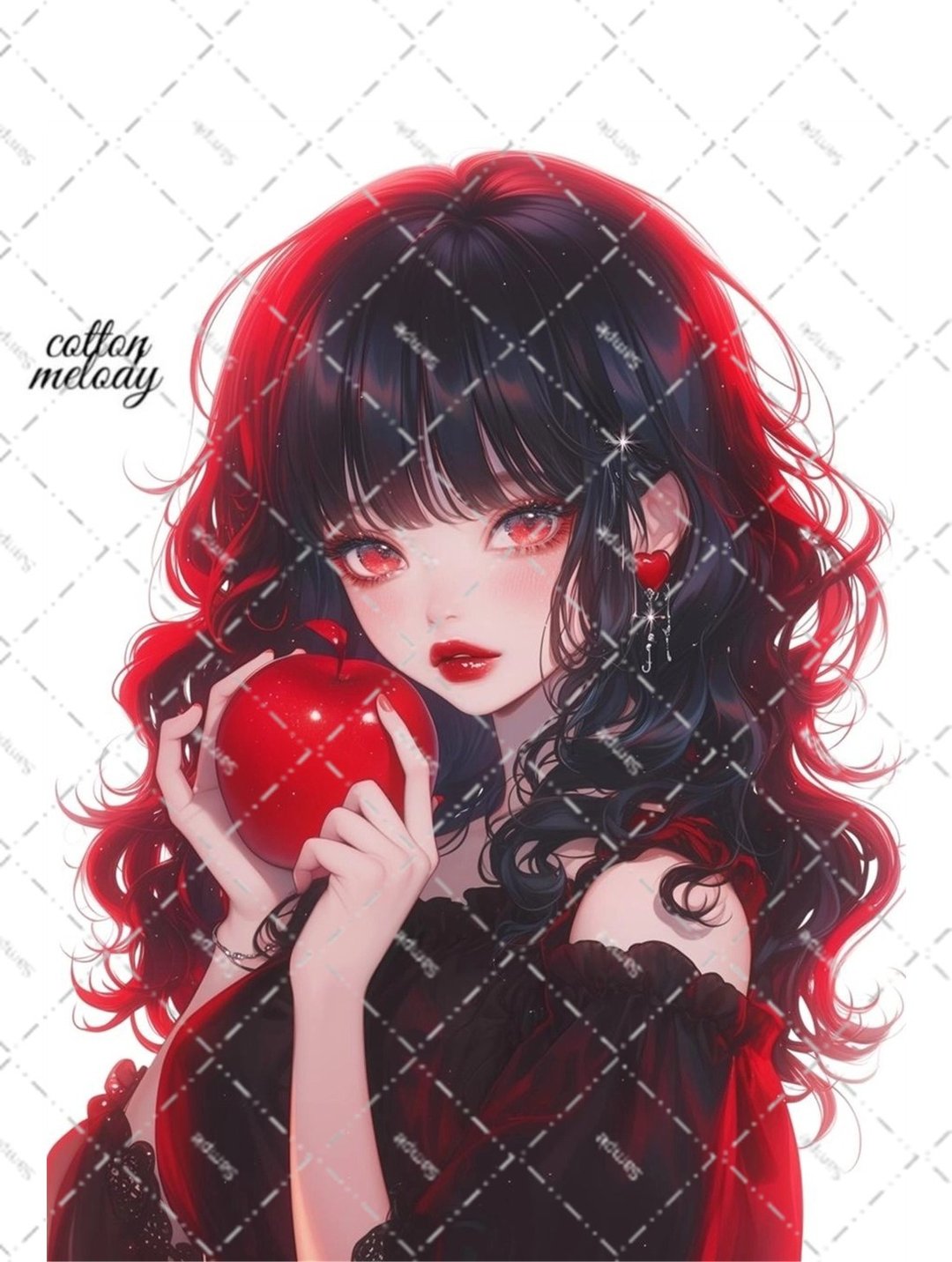 original sticker no.5549 人物贴纸 原创贴纸 人物贴纸 女孩贴纸 原创人物贴纸 - 贴纸 - 纸 