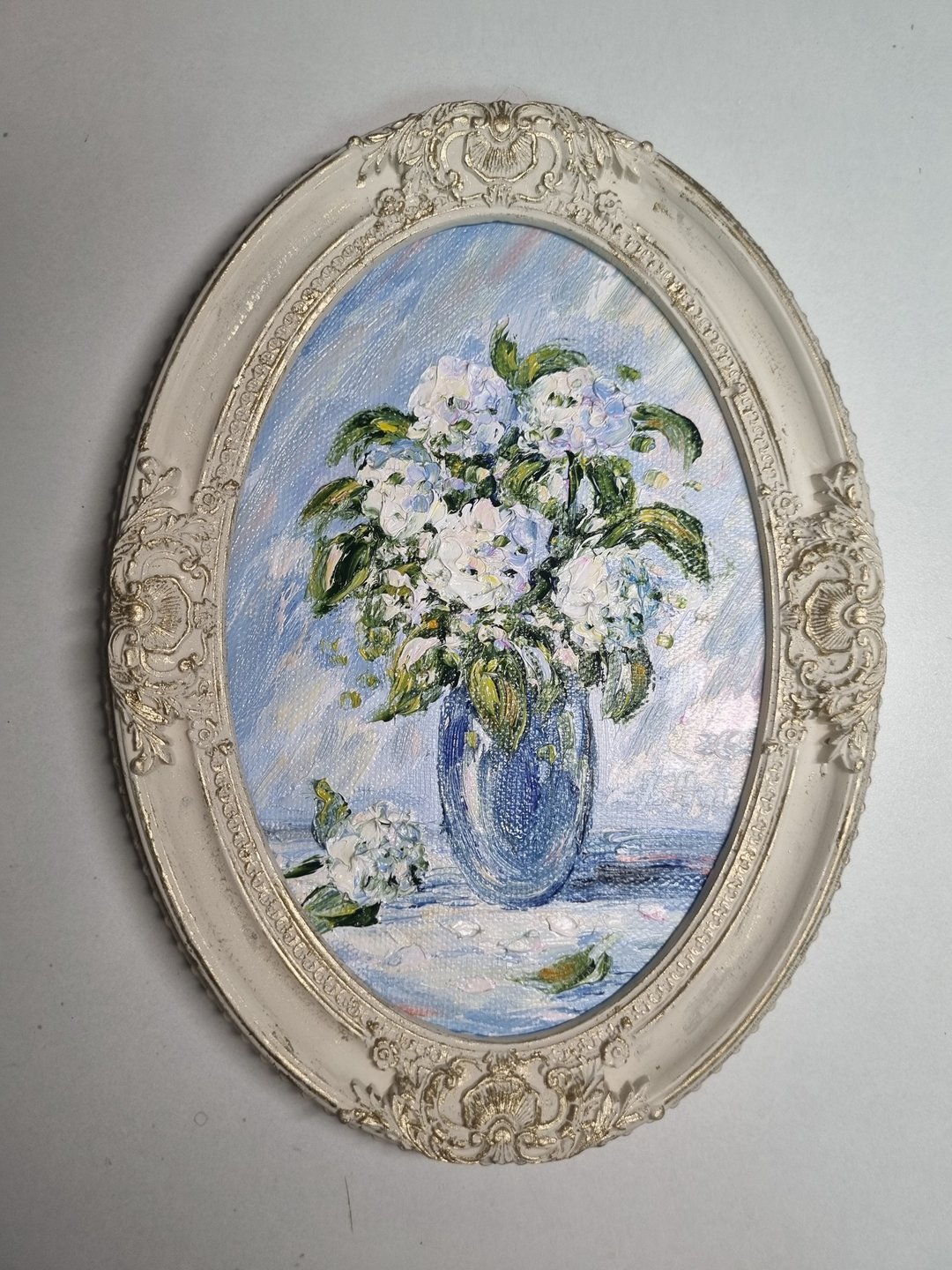 花卉油画 原创艺术 艺术品 厚涂画法 - 墙贴/壁贴 - 水泥 绿色