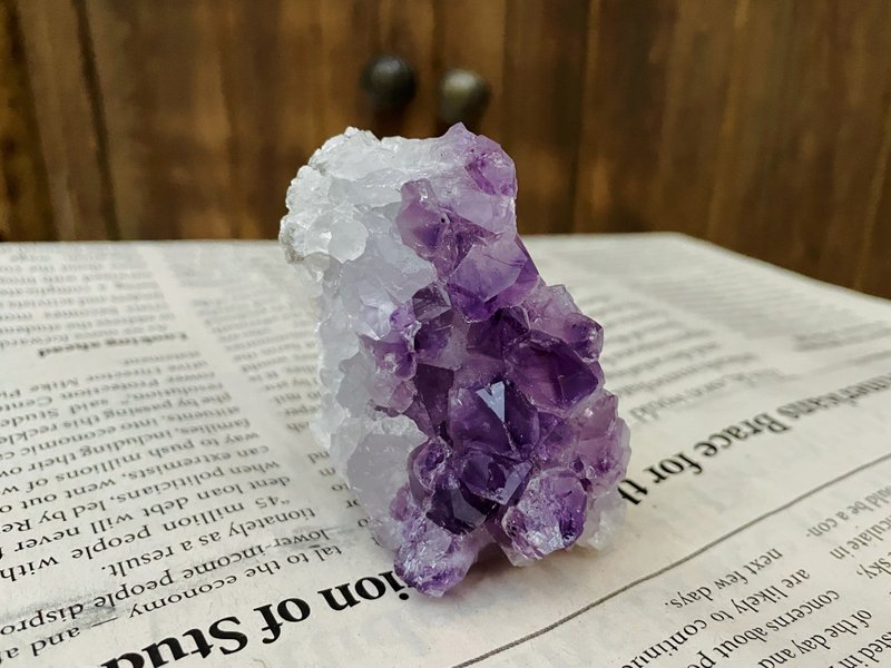 能量摆件 天然紫晶 消磁 净化 财富 贵人 紫晶镇 - 摆饰 - 水晶 紫色