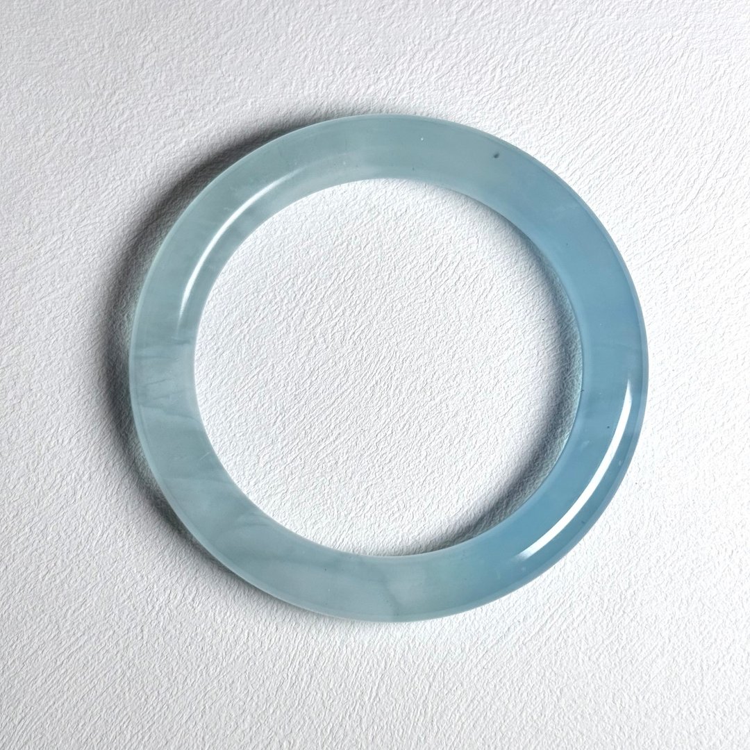 海蓝宝手镯 56MM - 手链/手环 - 水晶 蓝色