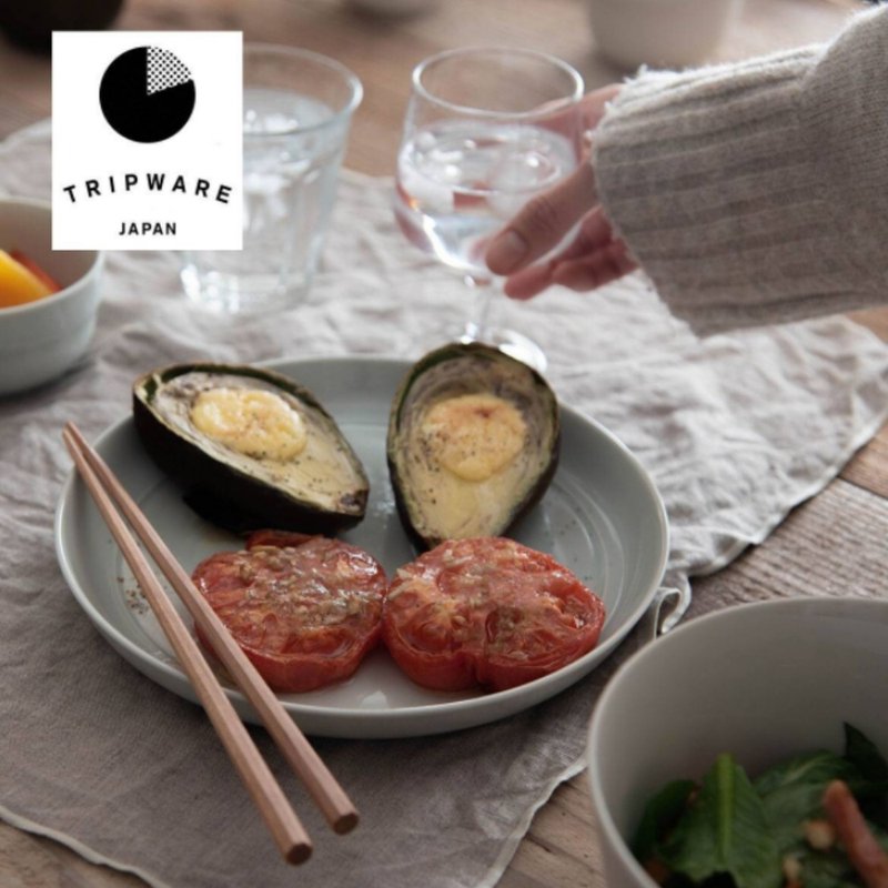 【Trip Ware Japan】深盘 日本制 美浓烧 (水釉蓝) - 盘子/餐盘/盘架 - 陶 