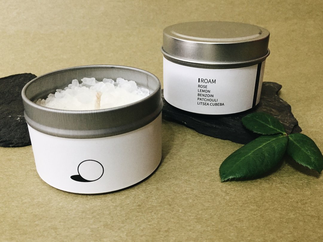 土星饭团 香香蜡烛 漫游 100g 玫瑰 广藿 山鸡椒 海盐 大豆蜡 - 香薰/精油/线香 - 蜡 粉红色