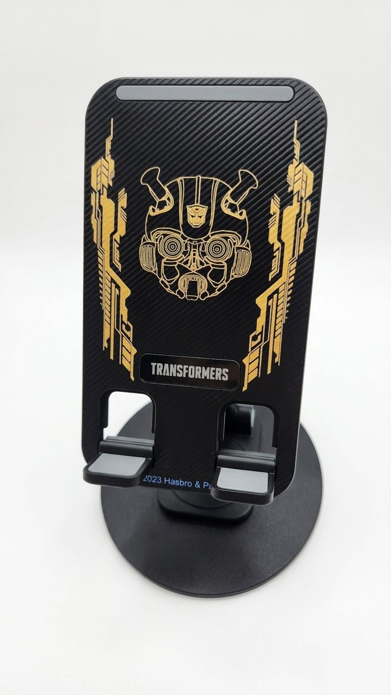 变形金刚 360度 可旋转手机支架 消光黑色高质感 - 手机座/防尘塞 - 铝合金 