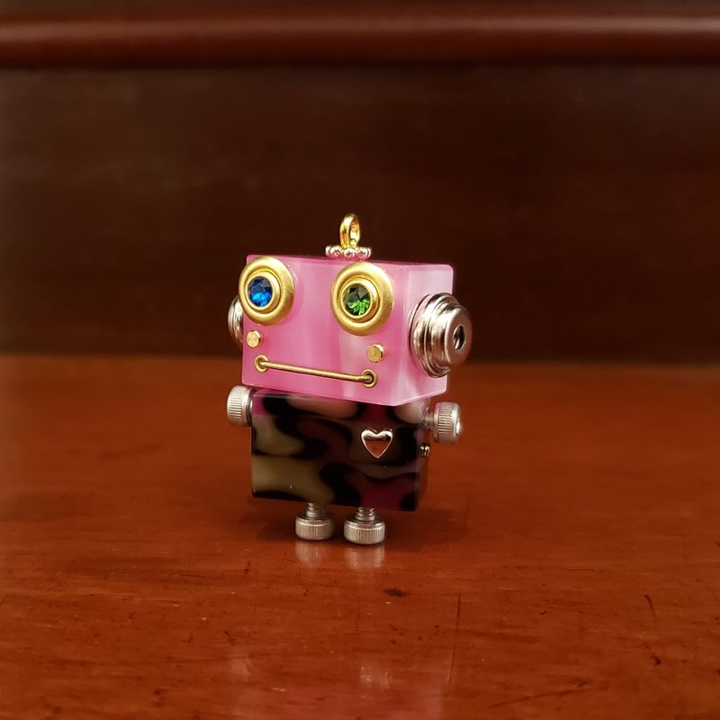 机器人饰品 吊坠 TOMOTTO 0002 - 项链 - 其他材质 粉红色