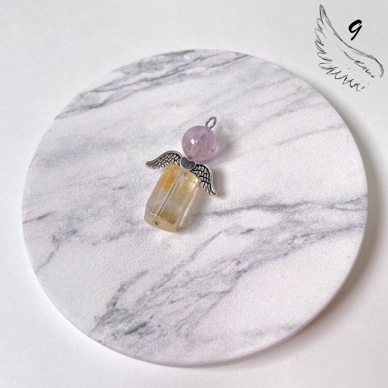 112109薰衣草紫晶/天然水晶/饰品/项链/耳环/手作/圣诞/圣诞节/ - 耳环/耳夹 - 水晶 多色