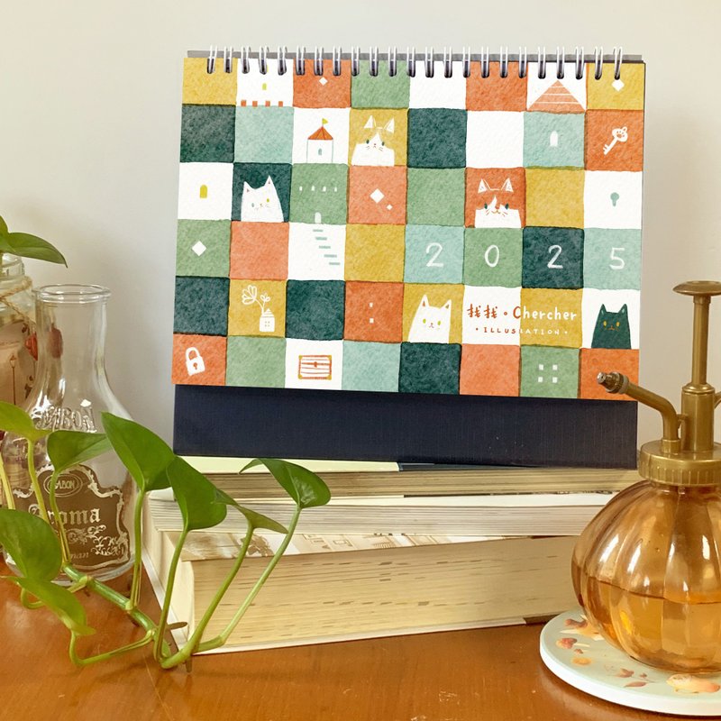 【现货】2025年找找 Chercher插画桌历 - 年历/台历 - 纸 