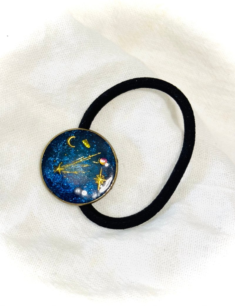 发饰系列 - 繁星闪耀的夜空发圈 - 发带/发箍 - 不锈钢 蓝色