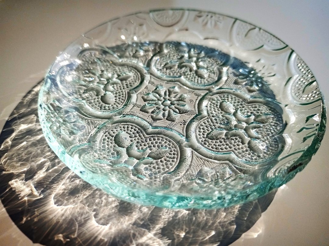 海棠花 特色盘 窑烧玻璃 - 盘子/餐盘/盘架 - 玻璃 