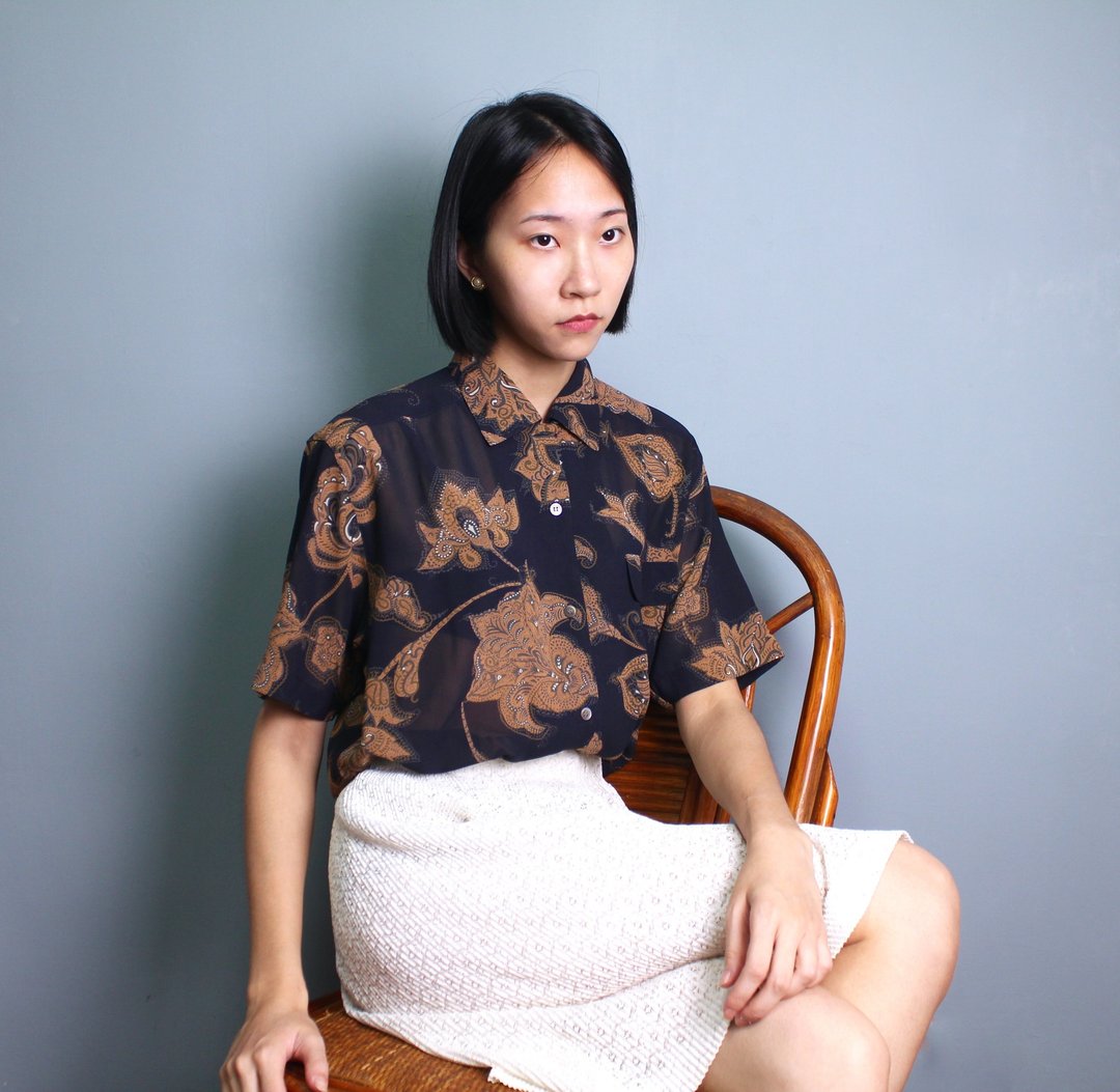 FOAK古着 土耳其宫廷花纹衬衫 - 女装衬衫 - 其他材质 