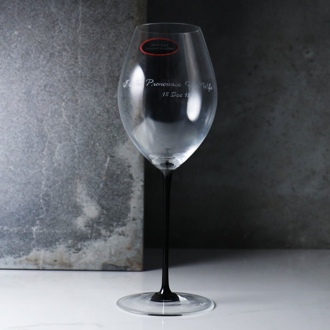 590cc【奥地利 Riedel 黑梗系列】Sommeliers艾米达吉红酒杯 - 酒杯/酒器 - 玻璃 黑色