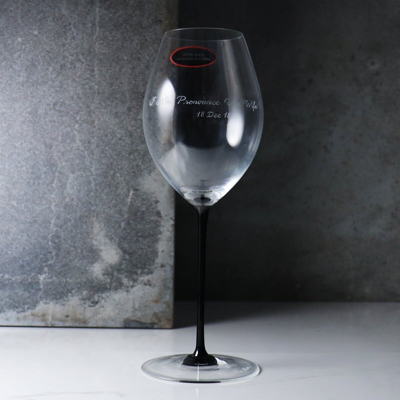 590cc【奥地利 Riedel 黑梗系列】Sommeliers艾米达吉红酒杯 - 酒杯/酒器 - 玻璃 黑色