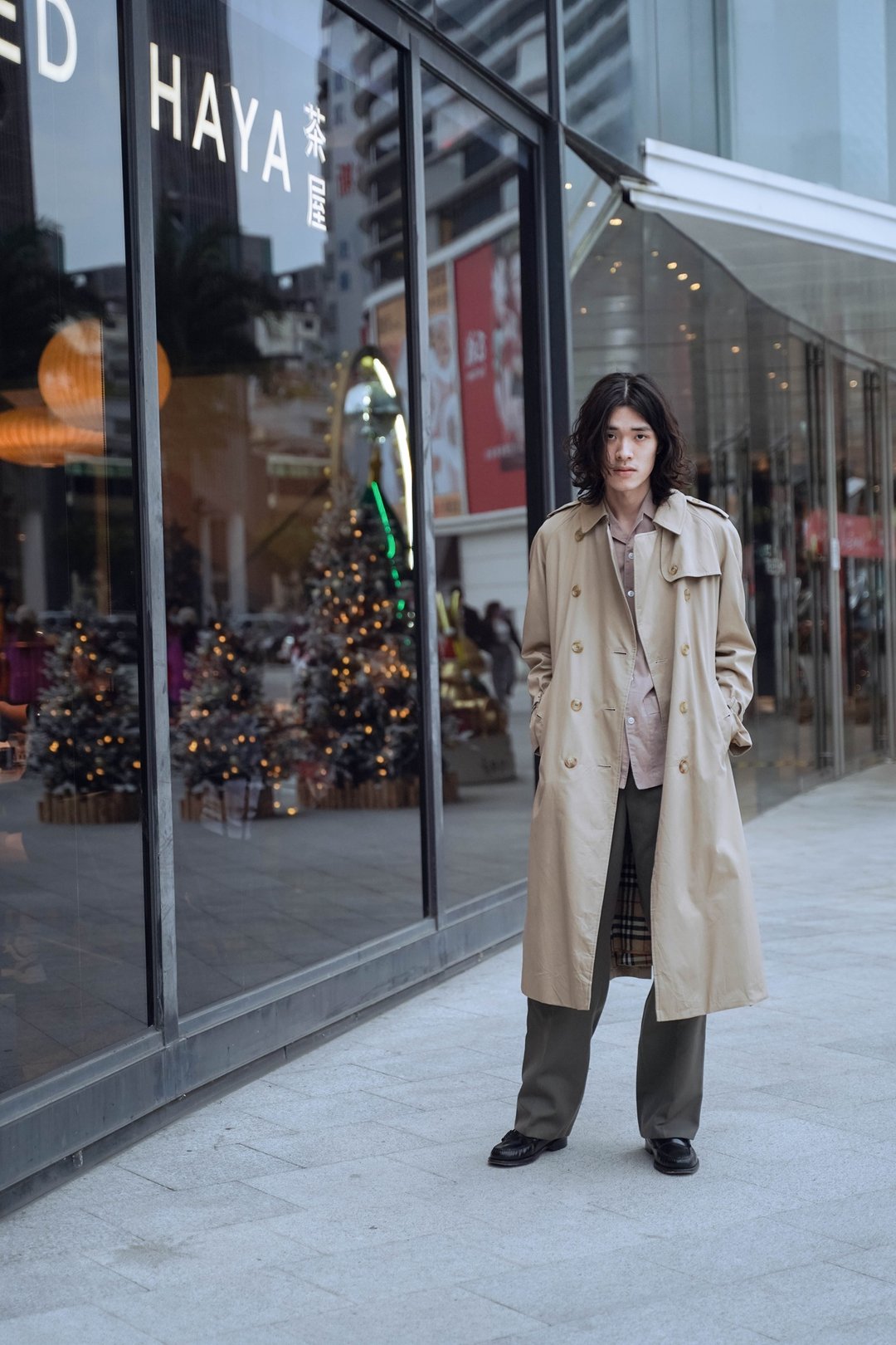 Burberry Coat 双排扣 - 其他 - 棉 卡其色
