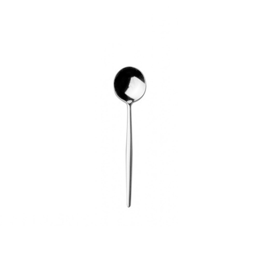 葡萄牙 Cutipol  MOON 亮银 12CM 咖啡匙 - 餐刀/叉/匙组合 - 不锈钢 银色