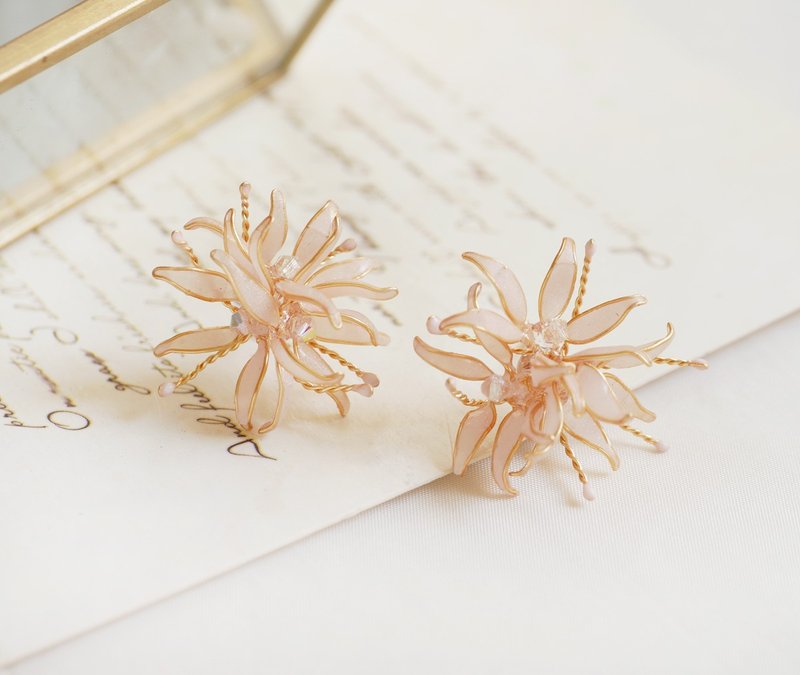 耳朵上的烟火 树脂花耳环课程 - 金工/饰品 - 其他金属 