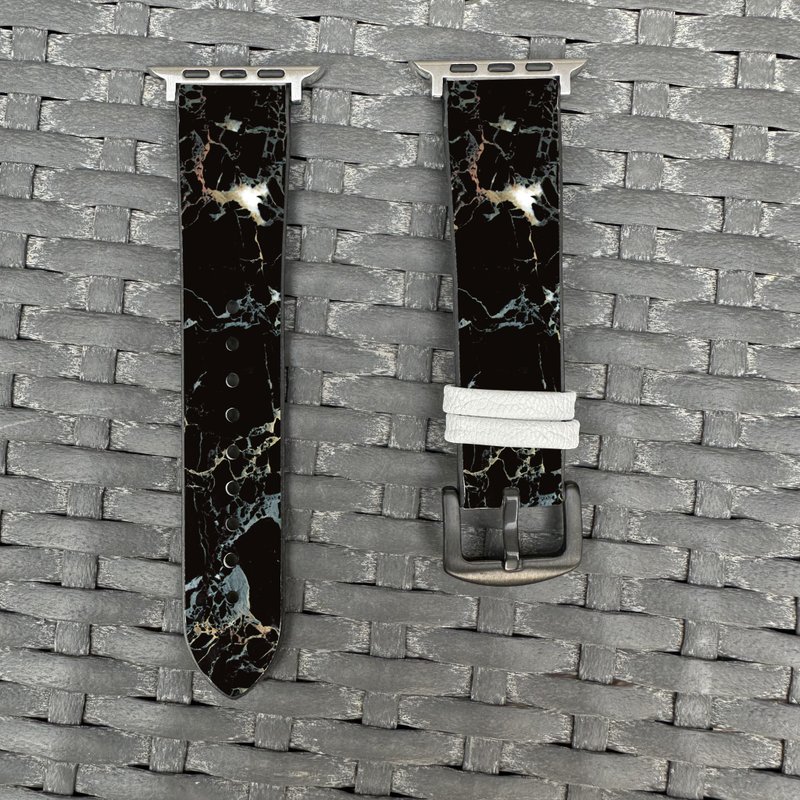 黑云石纹图案 Apple Watch 潮流硅胶表带 - cr235 - 表带 - 硅胶 多色