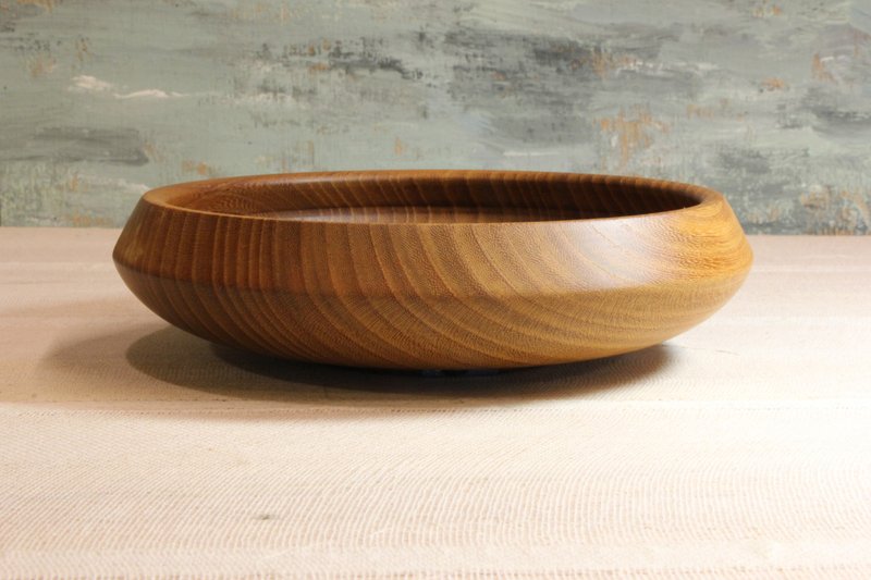 红鷄油手工浅钵 ZK-05 - 碗 - 木头 